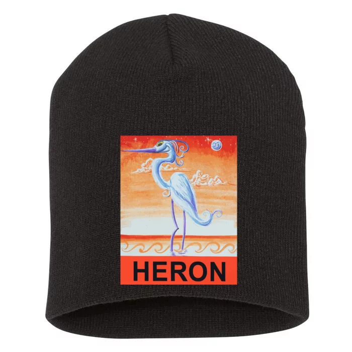 Heron Short Acrylic Beanie