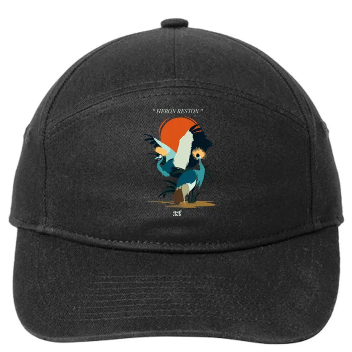 Heron 7-Panel Snapback Hat