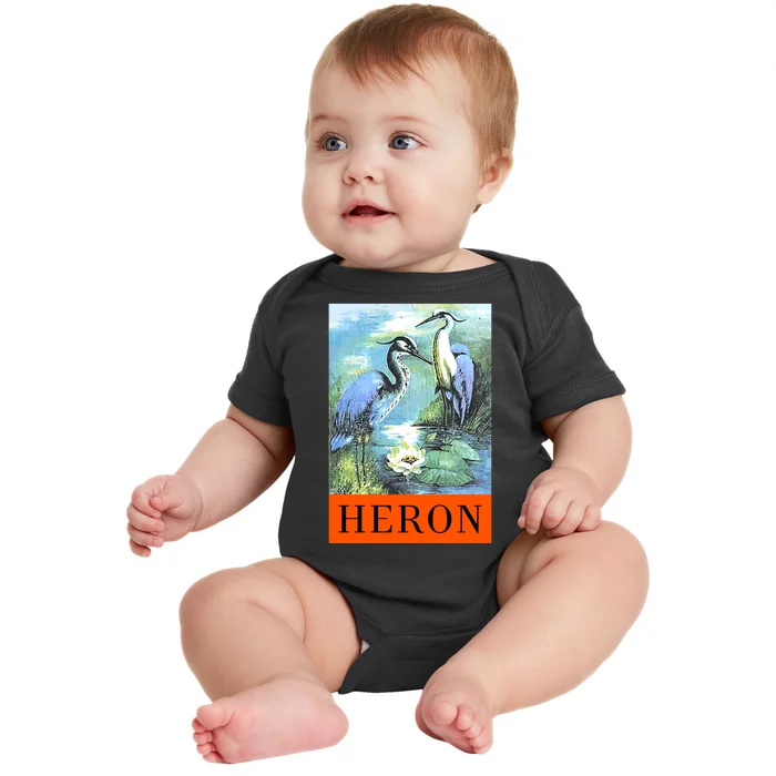 Heron Baby Bodysuit