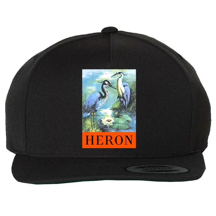 Heron Wool Snapback Cap