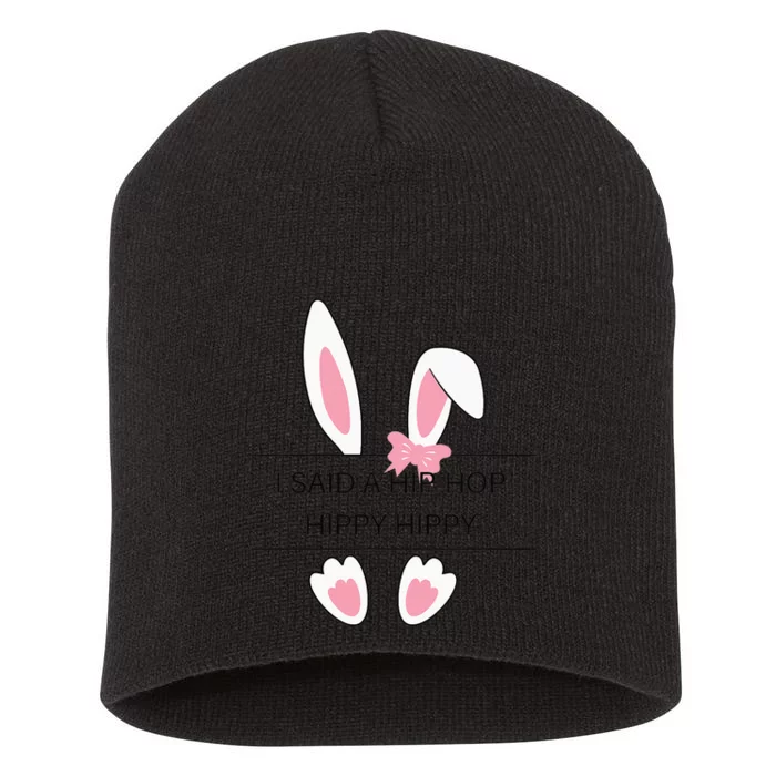 Hip Hop Easter Bunny Short Acrylic Beanie