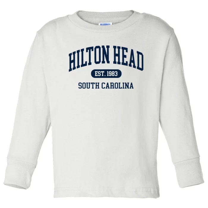 Hilton Head Est 1983 South Carolina Retro Vintage Toddler Long Sleeve Shirt