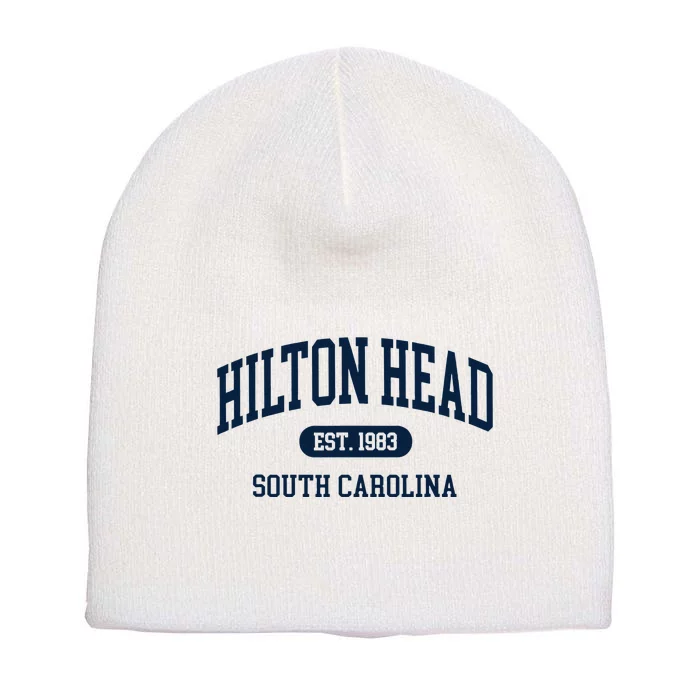 Hilton Head Est 1983 South Carolina Retro Vintage Short Acrylic Beanie