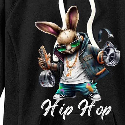 Hip Hop Easter Bunny Easter Rabbit Women's Fleece Hoodie