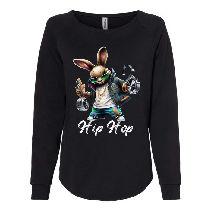 Hip Hop Easter Bunny Easter Rabbit Womens California Wash Sweatshirt