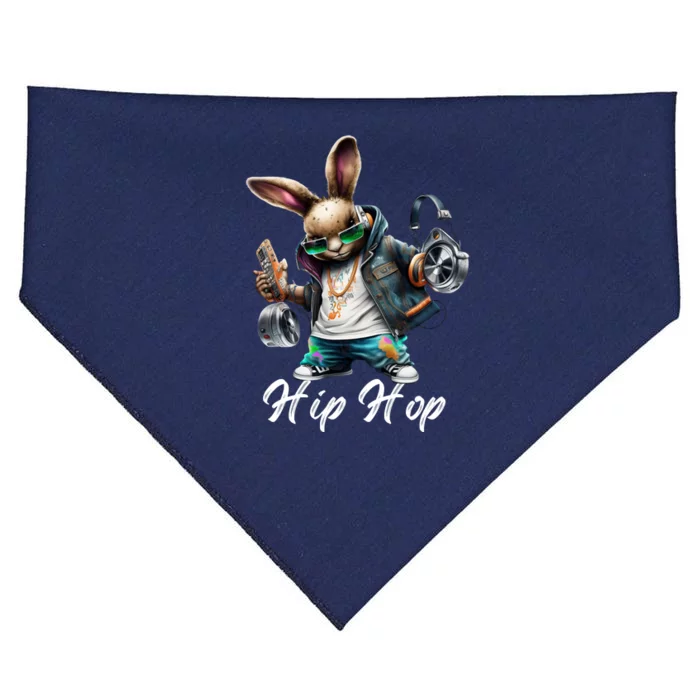 Hip Hop Easter Bunny Easter Rabbit USA-Made Doggie Bandana