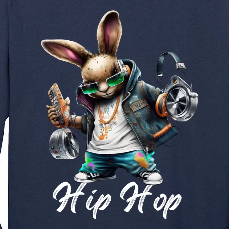 Hip Hop Easter Bunny Easter Rabbit Tall Long Sleeve T-Shirt