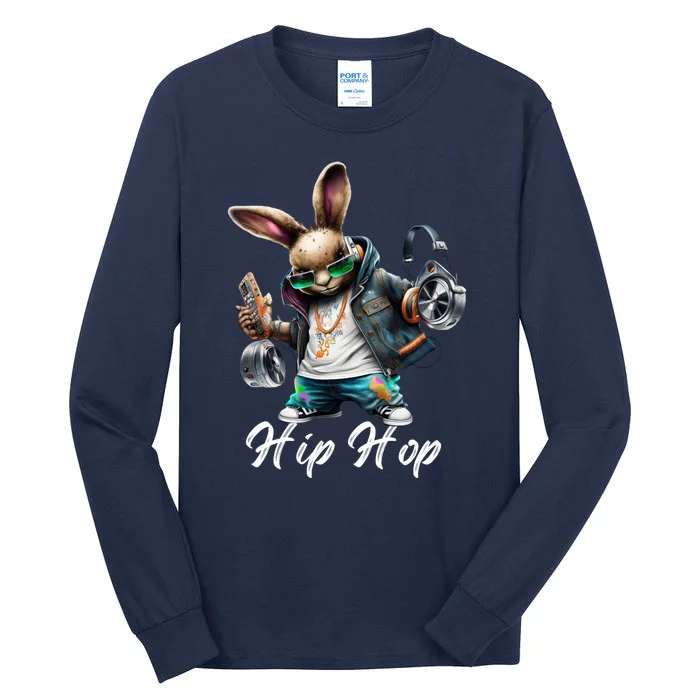 Hip Hop Easter Bunny Easter Rabbit Tall Long Sleeve T-Shirt