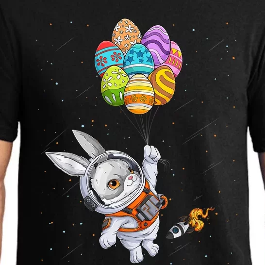 Happy Happy Easter Day Bunny Egg astronaut Space Boy Girls kid Pajama Set