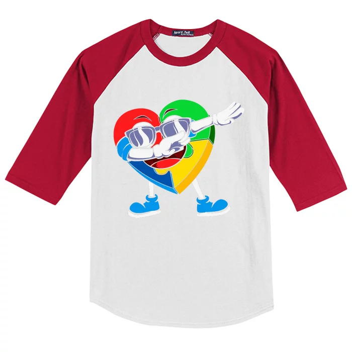 Heartpuzzledabbing Kids Colorblock Raglan Jersey