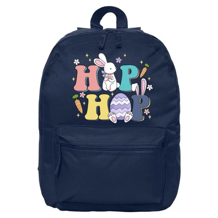 Hip Hop Easter Bunny Festive Holiday Cute 16 in Basic Backpack