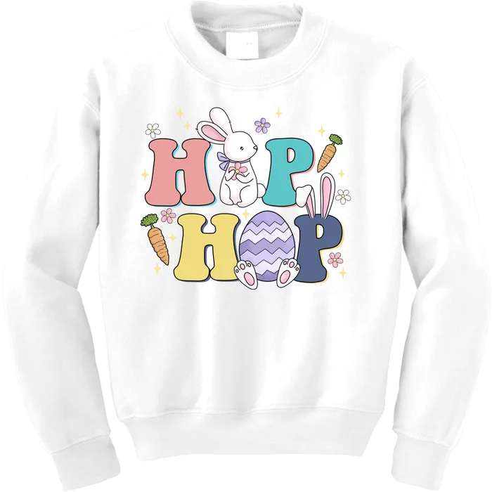 Hip Hop Easter Bunny Festive Holiday Cute Kids Sweatshirt