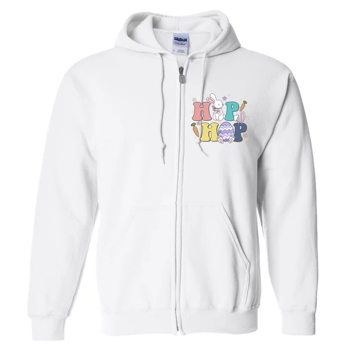 Hip Hop Easter Bunny Festive Holiday Cute Full Zip Hoodie