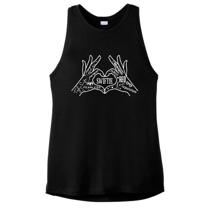 Hand Heart Eras Ladies Tri-Blend Wicking Tank