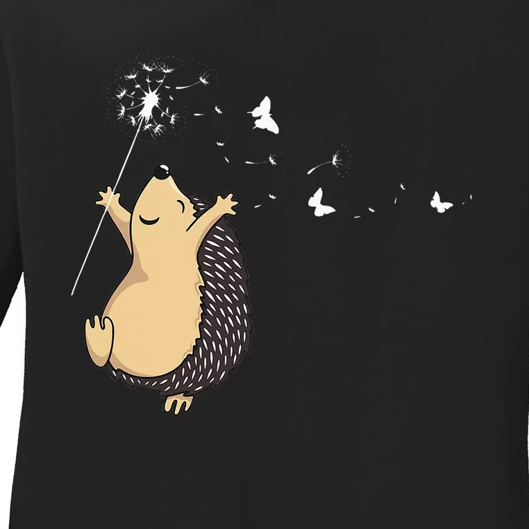 Hedgehog Ladies Long Sleeve Shirt