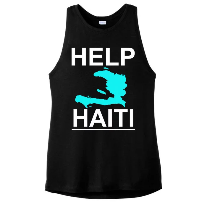 Help Haiti Earthquake Relief Ladies Tri-Blend Wicking Tank