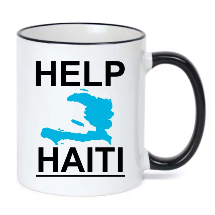 Help Haiti Earthquake Relief Black Color Changing Mug