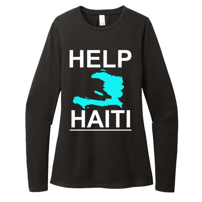 Help Haiti Earthquake Relief Womens CVC Long Sleeve Shirt