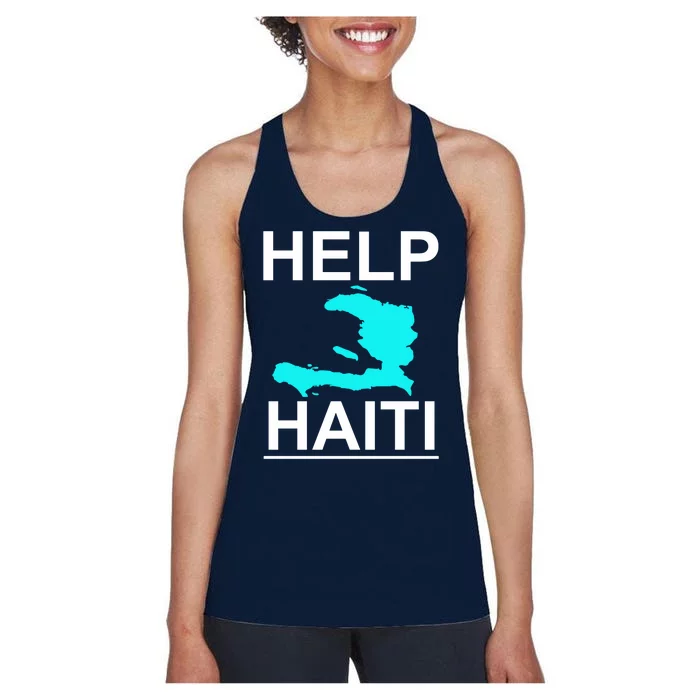 Help Haiti Earthquake Relief Women's Racerback Tank