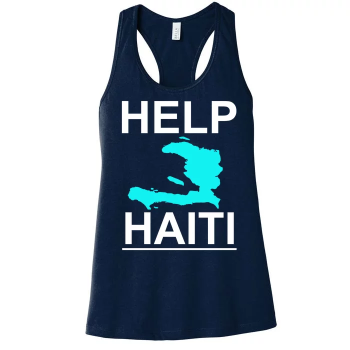 Help Haiti Earthquake Relief Women's Racerback Tank