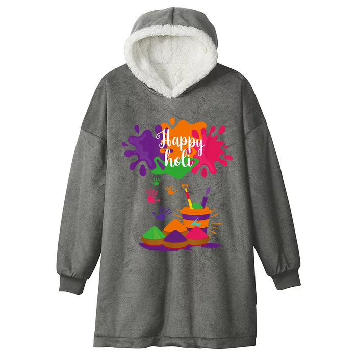 Happy Holi Festival Outfit For Family Hooded Wearable Blanket