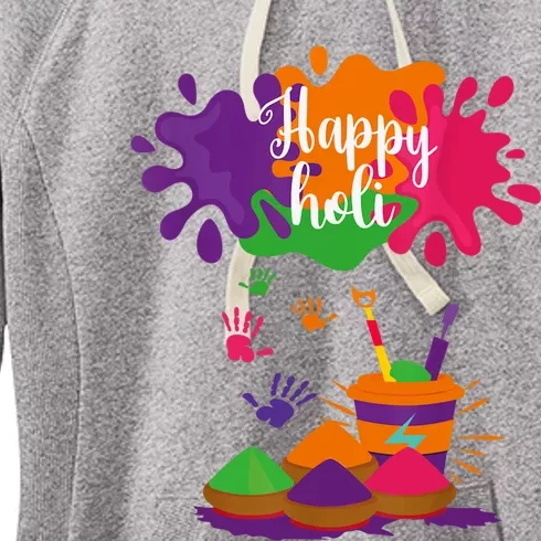 Happy Holi Festival Outfit For Family Women's Fleece Hoodie