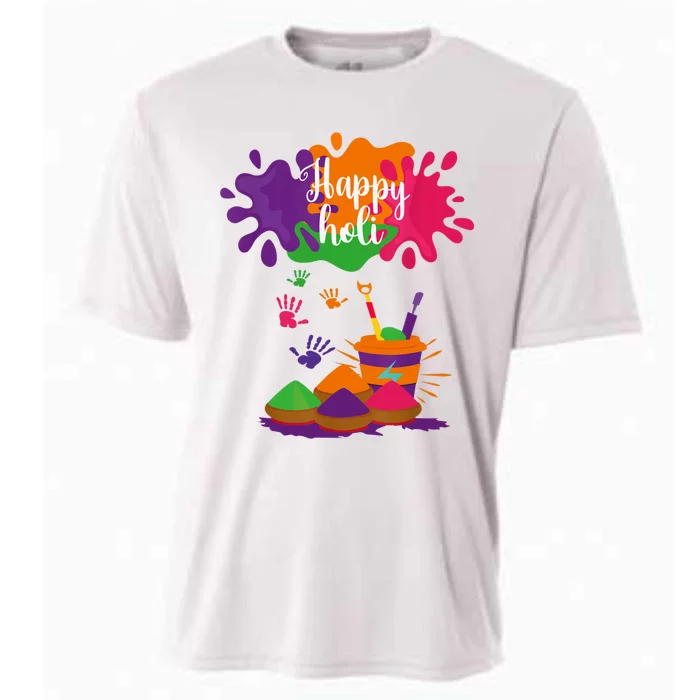 Happy Holi Festival Outfit For Family Cooling Performance Crew T-Shirt