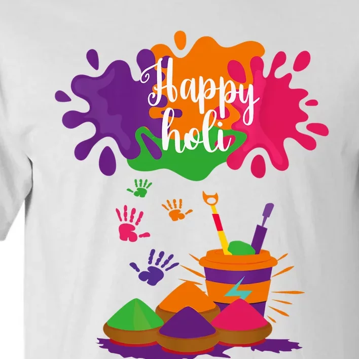 Happy Holi Festival Outfit For Family Tall T-Shirt