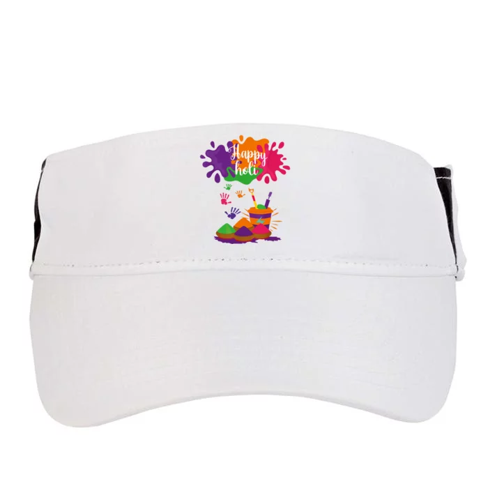 Happy Holi Festival Outfit For Family Adult Drive Performance Visor