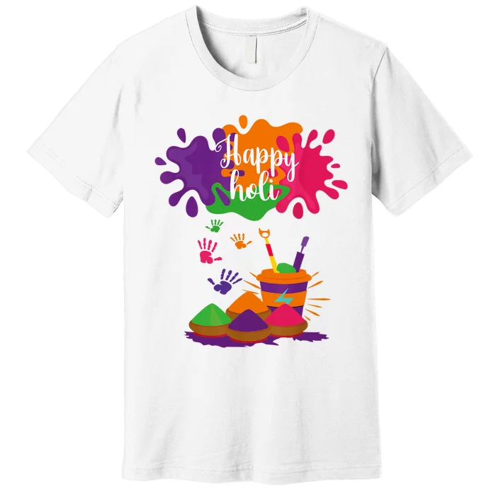 Happy Holi Festival Outfit For Family Premium T-Shirt