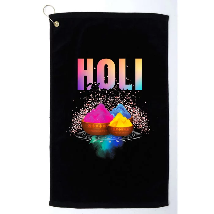 Happy Holi  Festival Of Colours On The Festival Of Love Platinum Collection Golf Towel