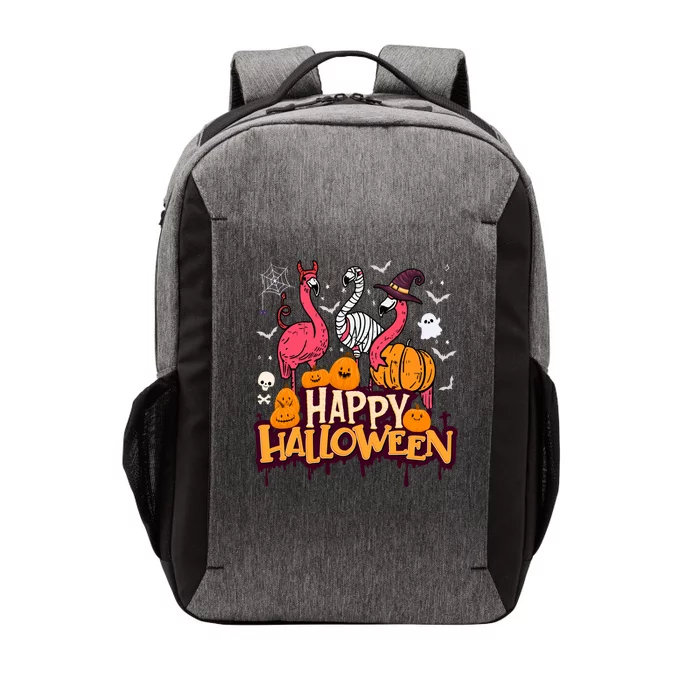 Happy Halloween Flamingo Witch Mummy Costume Gift Vector Backpack