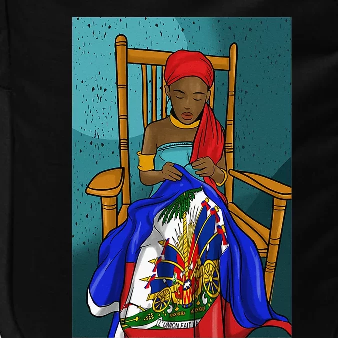 Haiti Haitian Flag Day Proud Woman Ayiti Girl Impact Tech Backpack