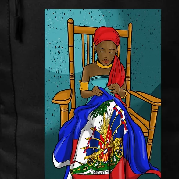 Haiti Haitian Flag Day Proud Woman Ayiti Girl Daily Commute Backpack