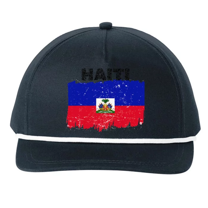 Haiti Haitian Flag Day Haitian Pride Snapback Five-Panel Rope Hat