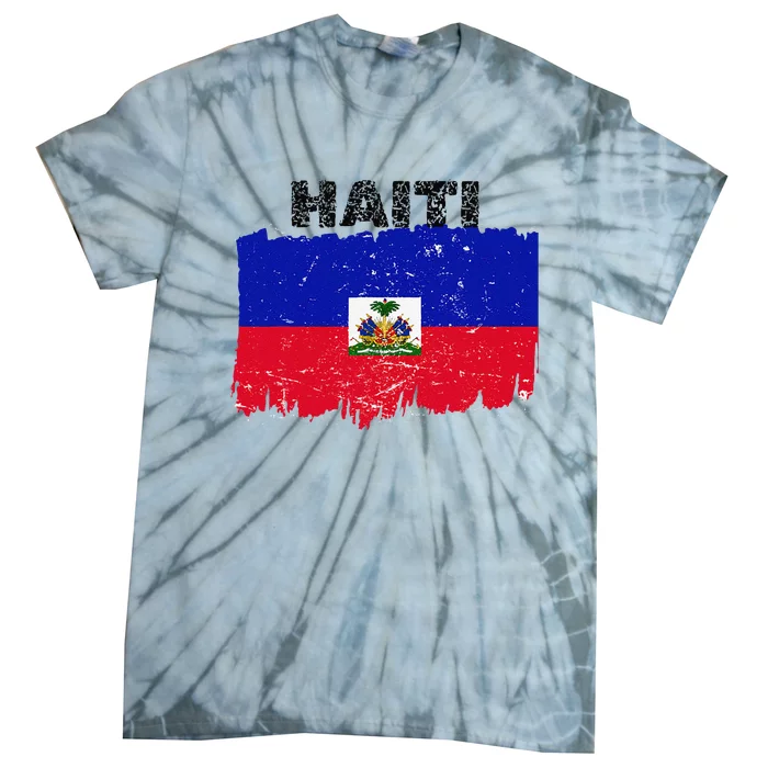 Haiti Haitian Flag Day Haitian Pride Tie-Dye T-Shirt