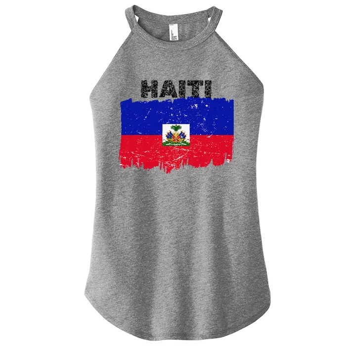 Haiti Haitian Flag Day Haitian Pride Women’s Perfect Tri Rocker Tank