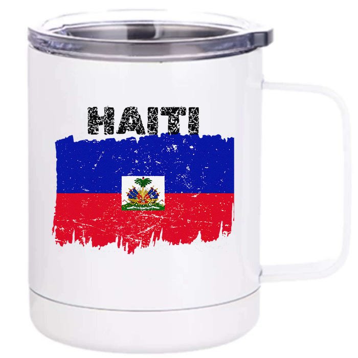 Haiti Haitian Flag Day Haitian Pride Front & Back 12oz Stainless Steel Tumbler Cup