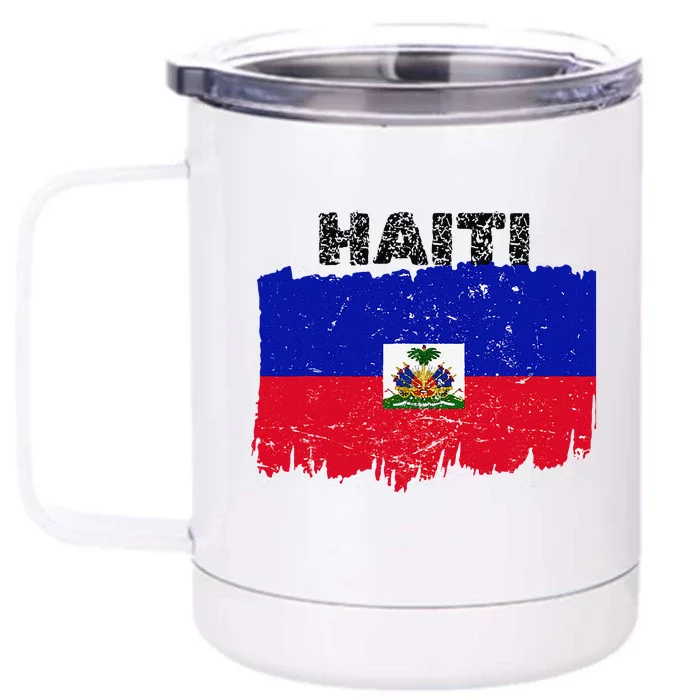 Haiti Haitian Flag Day Haitian Pride Front & Back 12oz Stainless Steel Tumbler Cup