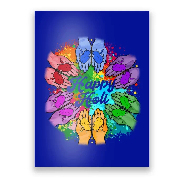 Happy Holi Festival Color Costume India Hindu Spring Gift Meaningful Gift Poster