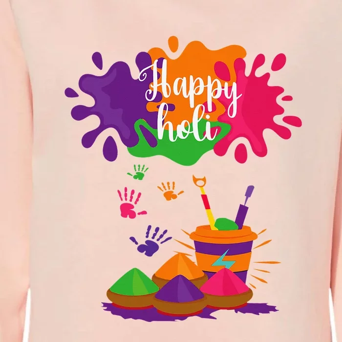 Happy Holi Festival Outfit For Family Womens California Wash Sweatshirt