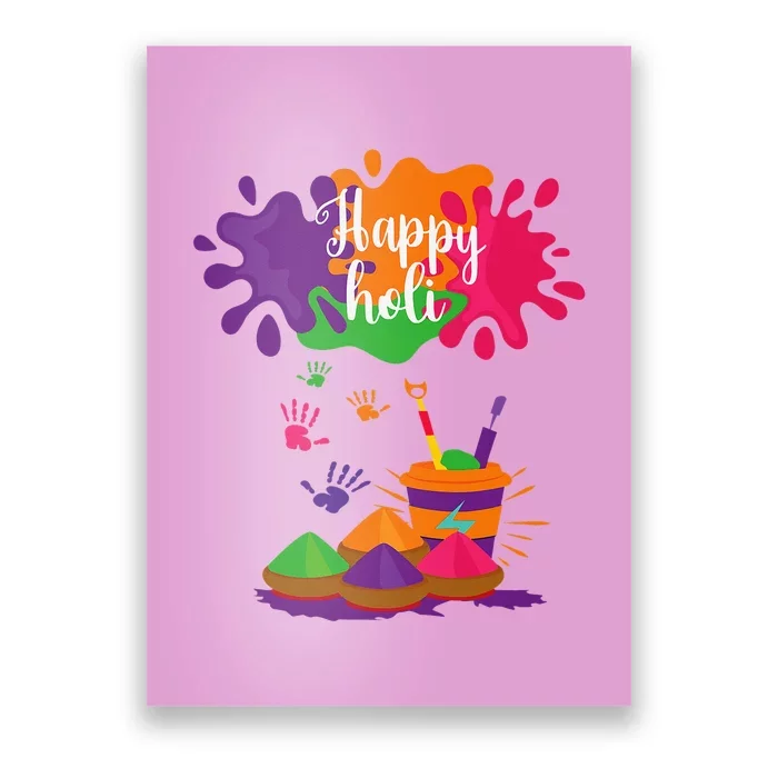 Happy Holi Festival Outfit For Family Poster