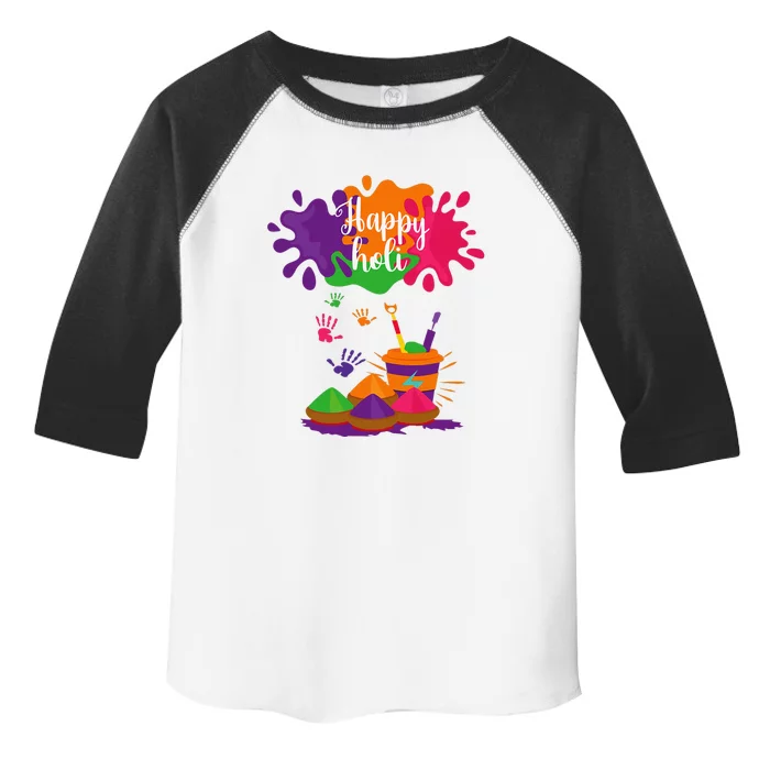 Happy Holi Festival Outfit For Family Toddler Fine Jersey T-Shirt