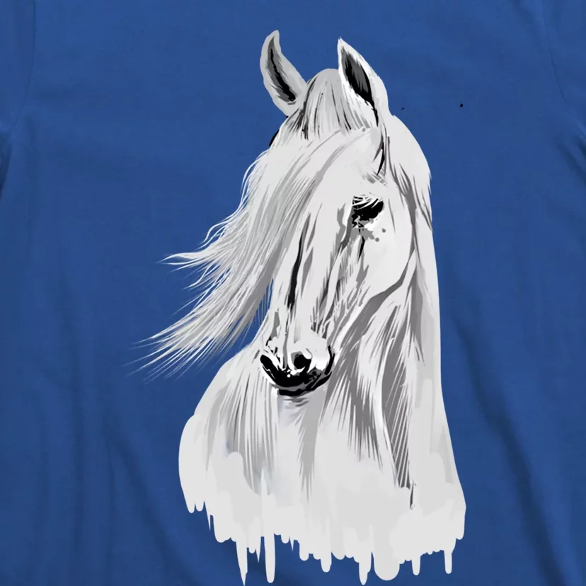 Horse Head Funny Equestrian Animal Lover Gift Gift T-Shirt