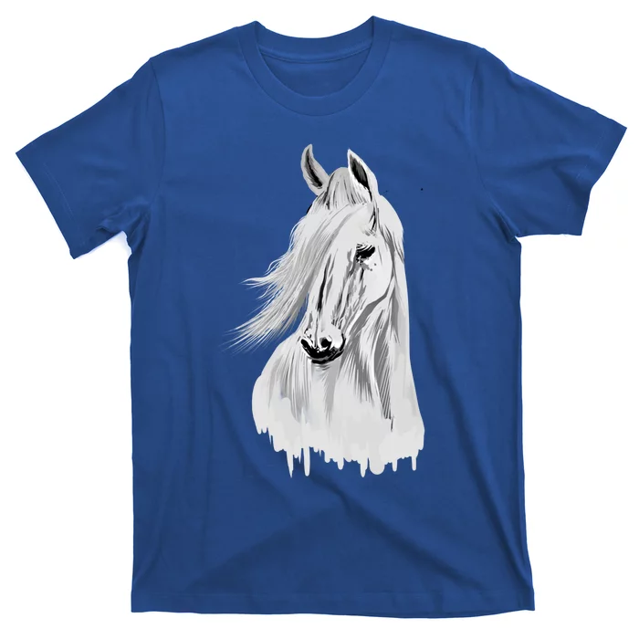 Horse Head Funny Equestrian Animal Lover Gift Gift T-Shirt