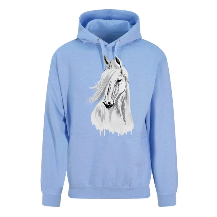 Horse Head Funny Equestrian Animal Lover Gift Gift Unisex Surf Hoodie