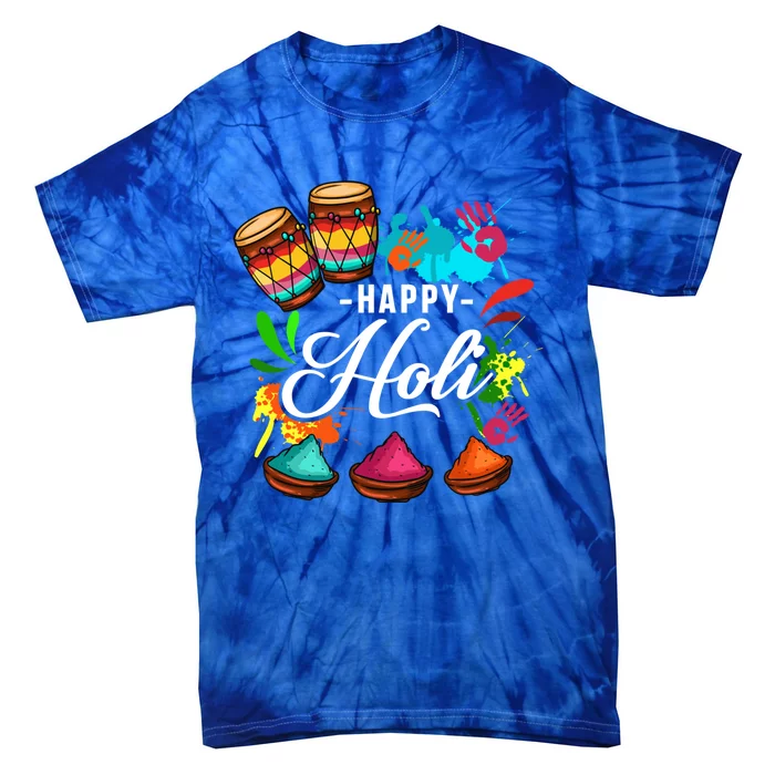 Happy Holi Festival Color Costume India Hindu Spring Gift Tie-Dye T-Shirt