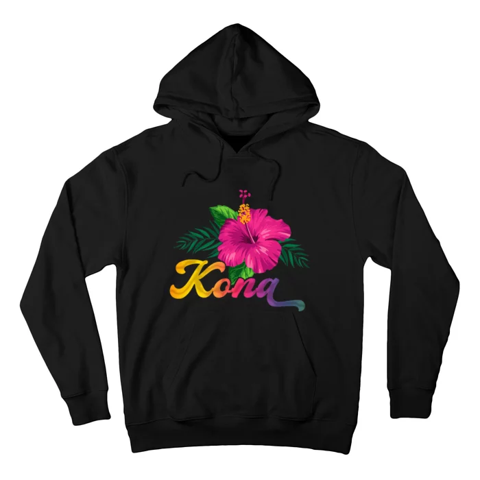 Hawaii Hibiscus Flowers Kona Aloha State Tropic Islands Hoodie