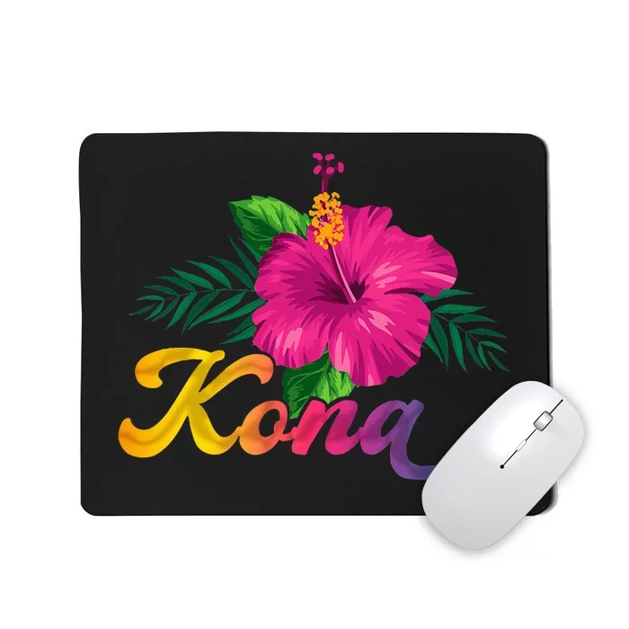 Hawaii Hibiscus Flowers Kona Aloha State Tropic Islands Mousepad