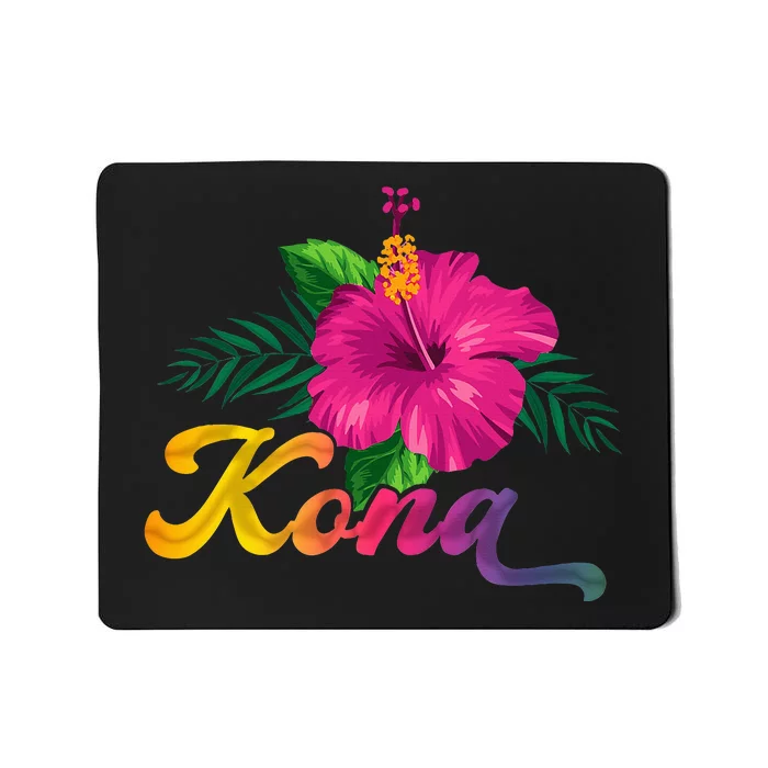 Hawaii Hibiscus Flowers Kona Aloha State Tropic Islands Mousepad